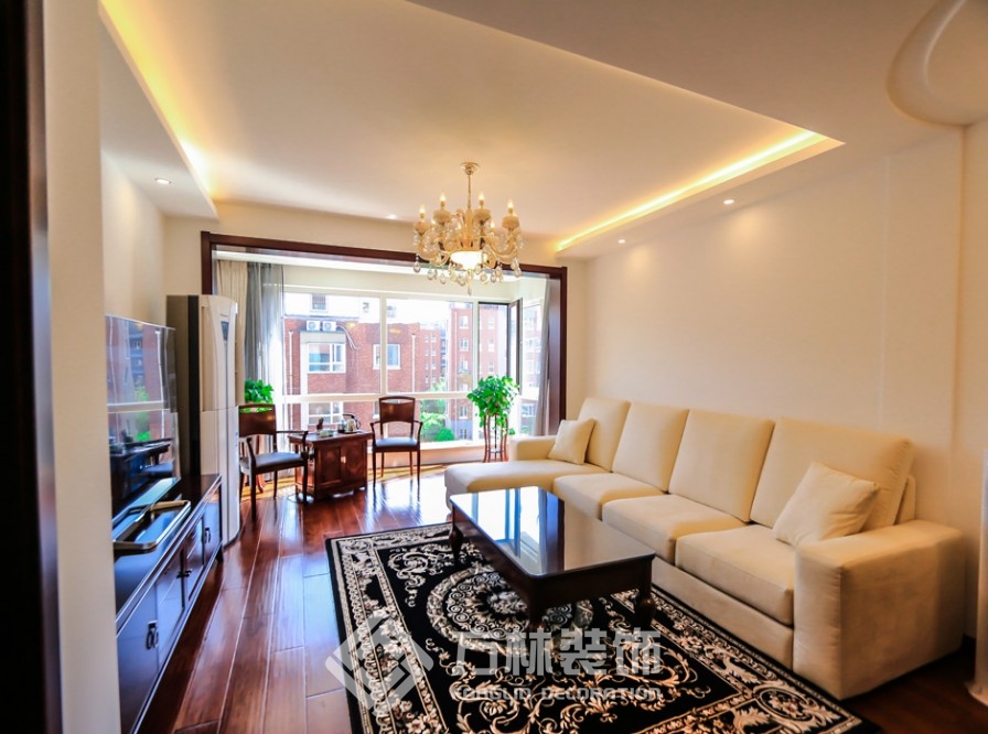 華潤橡樹灣裝修實景案例-方林裝飾