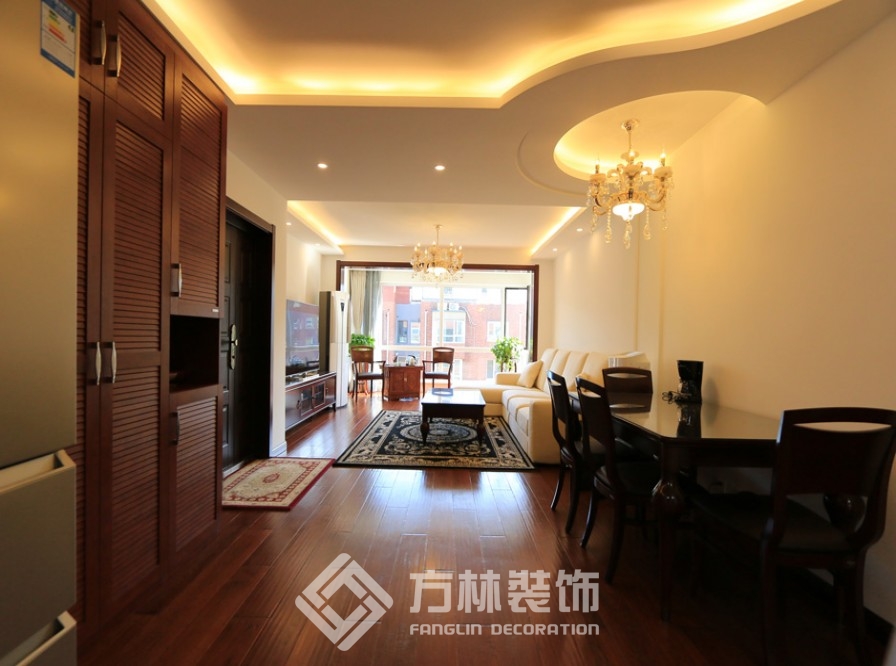 華潤橡樹灣裝修實景案例-方林裝飾