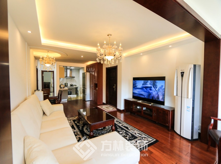 華潤橡樹灣裝修實景案例-方林裝飾