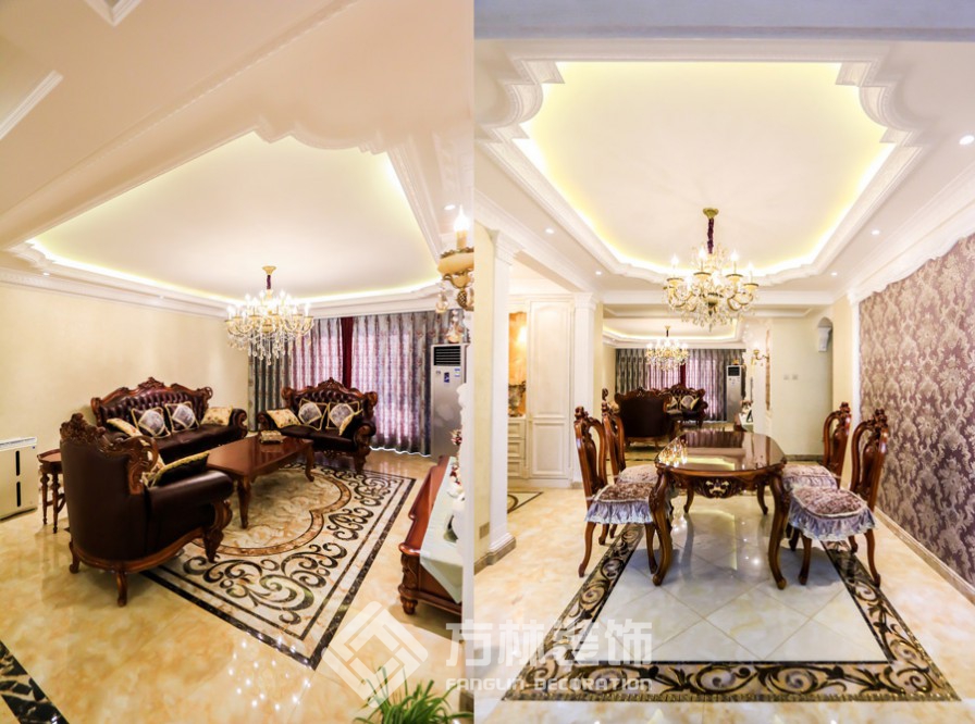 華潤橡樹灣裝修實景案例-方林裝飾